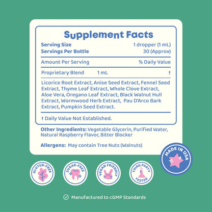 ParaCleanse - Parasite Cleanse for Kids | Natural Intestinal & Gut Health Support